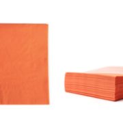 Farb Servietten ORANGE 33x33 1/4 Falz 2 Lg 2400 Stk CHIC