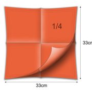 Farb Servietten ORANGE 33x33 1/4 Falz 2 Lg 2400 Stk CHIC – Bild 2
