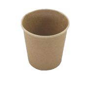 Iso Becher Suppe 750 ml Pappe braun mit Deckel 50 Stk