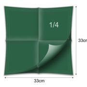 Farb Servietten DUNKELGRÜN 33x33 1/4 Falz 2 Lg 2400 Stk CHIC – Bild 2