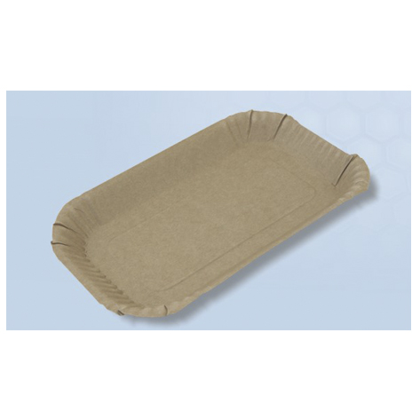 Pappschale braun eckig 15x23+2cm eckig 800 Stk